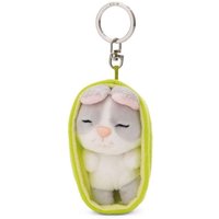 NICI 49982 Schlüsselanhänger Sleeping Pets Hase grau 8 cm von Nici