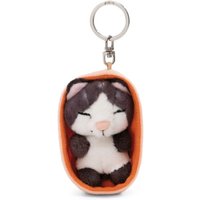 NICI 49986 Schlüsselanhänger Sleeping Pets Katze schwarz 8cm von Nici