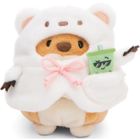 NICI 61146 Set Kuscheltier Hund Hiro 8cm mit Bubble Tee und Eisbärkostüm von Nici