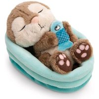 NICI 61582 Kuscheltier Otter mit Fisch 12 cm schlafend im Körbchen NICI GREEN NICI 61582 Kuscheltier Otter mit Fisch 12 cm schlafend im Körbchen NICI GREEN von Nici