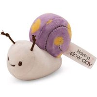 NICI 61639 Kuscheltier Lila Schnecke mit Botschaft "Have a slow day" von Nici
