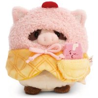 NICI 61655 Set Kuscheltier Kuh Moona 8 cm mit Milch-Shake & Softeiskostüm von Nici