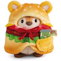 NICI 61656 Set Kuscheltier Tiger Tiggy 8cm mit Gurkenglas & Hamburgerkostüm von Nici