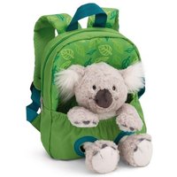 NICI 61744 Rucksack mit Plüschtier 21 x 26 cm Koala 25cm grün von Nici
