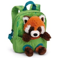 NICI 61747 Rucksack mit Plüschtier 21 x 26 cm Roter Panda 25 cm von Nici
