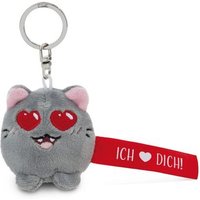 NICI 62063 Schlüsselanhänger Katze "Ich Herz dich!" rot von Nici