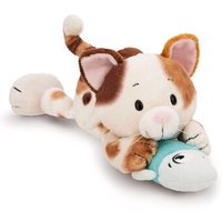 NICI 62151 Kuscheltier Glückskatze & Fisch 30 cm liegend GREEN von Nici