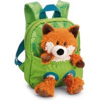NICI 62692 - Grüner Rucksack mit Plüschtier Fuchs, 2-teilig, Fuchs:25cm von Nici