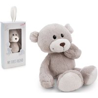 NICI 62985 - Bär Finni in Geschenkbox, grau/weiß, 20 cm, Kuscheltier, My First NICI von Nici
