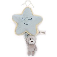 NICI 62987 - Spieluhr Stern mit Bär Finni (Melodie: Brahms Wiegenlied), 27 cm, My First Friend von Nici