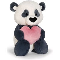 NICI GREEN Kuscheltier Love Panda mit Herz schlenkernd schwarz 25cm von Nici