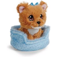 NICI GREEN Kuscheltier little Paws Hund Yorkshire braun 12cm im blauem Körbchen NICI GREEN Kuscheltier little Paws Hund Yorkshire braun 12cm im blauem Körbchen von Nici
