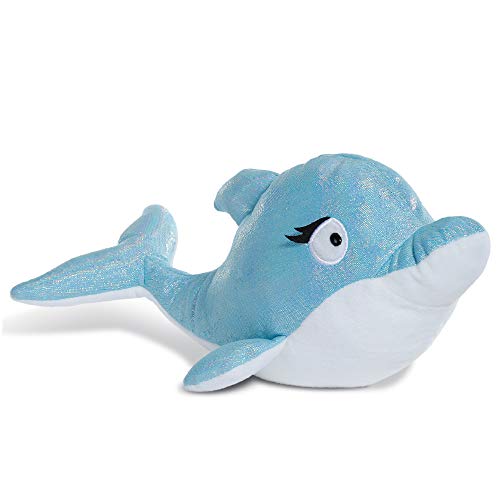 NICI Kuscheltier Delfin Del-Finchen 30 cm – Delfin Plüschtier für Mädchen, Jungen & Babys – Flauschiges Stofftier zum Kuscheln, Spielen & Schlafen – Schmusetier liegend – ab 0 Monaten – 45358 von NICI