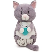NICI Kuscheltier Katze & Fisch grau 20cm von Nici