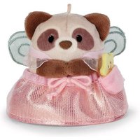 NICI Kuscheltier mymochi Waschbär Rakuma mit Zauberstab und Feenkostüm beige 8cm Geschenkbox von Nici