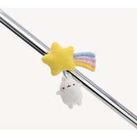 NICI Magnettier MagNICI Sternschnuppe mit MOLANG weiß 5cm von Nici