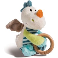 NICI - My First NICI - Greifling Drache Dragilu 15cm mit Holzring und Glocke von Nici