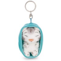 NICI - Schlüsselanhänger Sleeping Pets Schneeleopard 8cm Körbchen blau an Header Karte NICI - Schlüsselanhänger Sleeping Pets Schneeleopard 8cm Körbchen blau an Header Karte von Nici