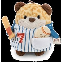 NICI - Set Kuscheltier Leopard Ichiro 8cm m. Baseball u. Baseballkostüm in Geschenkbox 8,5x6,5x10cm von Nici