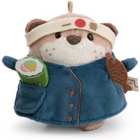 NICI - Set Kuscheltier Otter Jiro 8cm mit Sushi u. Kochkostüm in Geschenkbox 8,5x6,5x10cm von Nici