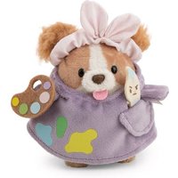 NICI - Set Kuscheltier Spaniel Brushy 8cm mit Pinsel u. Malerkostüm in Geschenkbox 8,5x6,5x10cm von Nici