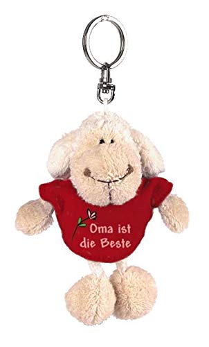 NICI 31551 - Schaf weiß T-Shirt Oma ist die Beste Bb SA 10 cm, rot von NICI