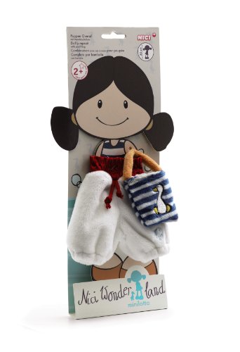 Nici 34939 - Overall mit Handtasche für Puppe Minilotta, 30 cm von NICI