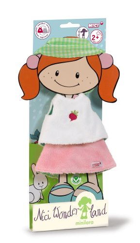 Nici 35502 - Wonderland 3 Minilara Set Shirt, Rock und Haarband für Puppe 30 cm von NICI