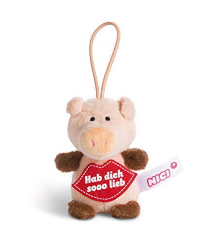 NICI 44868 Anhänger Schwein mit Spruch Hab dich sooo lieb 8cm mit Loop NICI 44868 Anhänger Schwein mit Spruch Hab dich sooo lieb 8cm mit Loop von NICI