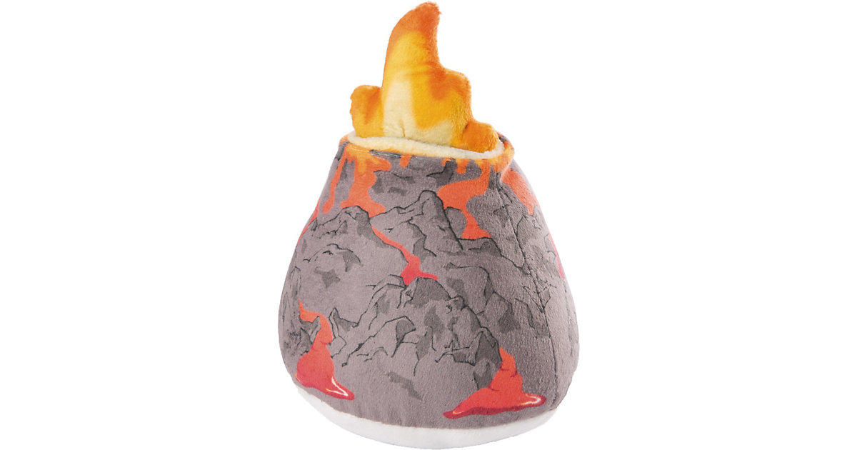 Plüschvulkan 16 cm mit Wolke und Feuer, in Geschenkverpackung orange von Nici