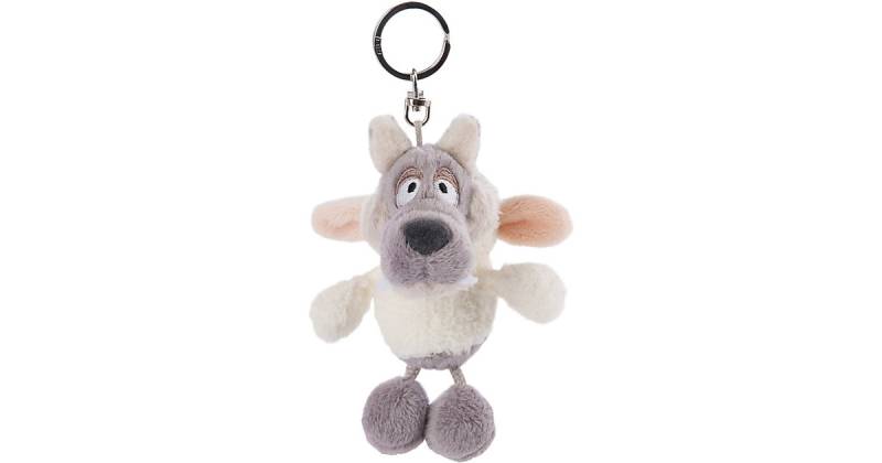 Schlüsselanhänger Wolf Ulvy 10 cm grau von Nici