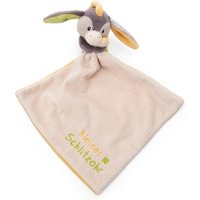 Schmusetuch 22x22cm mit Kuscheltier Esel 12cm von Nici