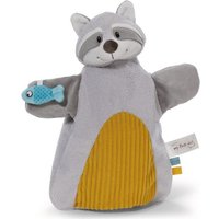 Schmusetuch Handpuppe Waschbär 2in1 26x25cm auf von Nici