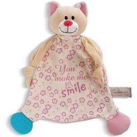 Schmusetuch Katze 25x25cm mit Beißring und von Nici