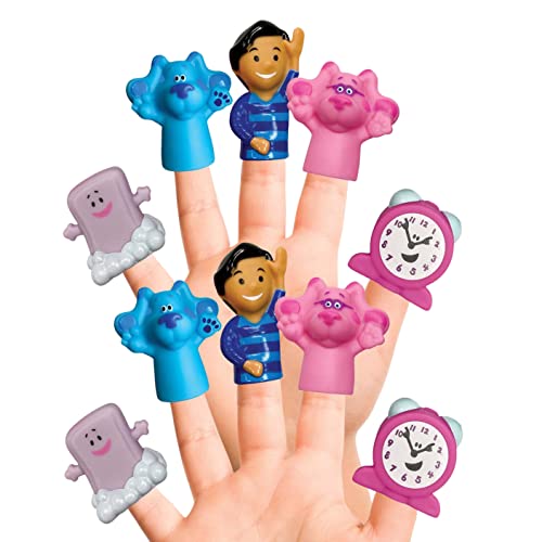 Nickelodeon Blue's Clues & You! Bade-Fingerpuppen, 10 Stück, Badespielzeug, Osterkorbfüller, Ostergeschenke von Nickelodeon