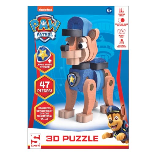 Paw Patrol 3D Puzzel Chase 47 Stukjes. von Nickelodeon