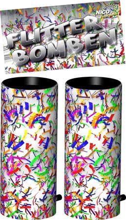 Nico Flitter Bombe - Tischfeuerwerk (2er-Packung) von Nico