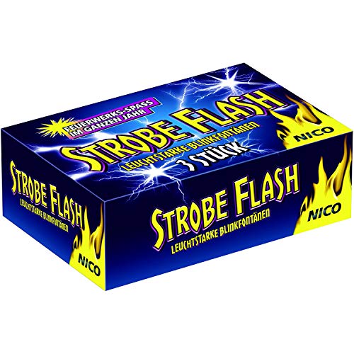 Nico Strobe Flash 54 Stück (18 Pack a. 3 stück) Blinkfontäne Party Feuerwerk Jungend von Aktivhandel von Nico