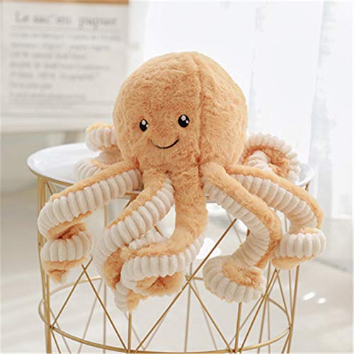 Nicole Knupfer Kreative Plüsch Puppe Krake, Kuscheltier, Baby Schlafen Beschwichtigen Sie Puppe (hellbraun,18cm) von Nicole Knupfer