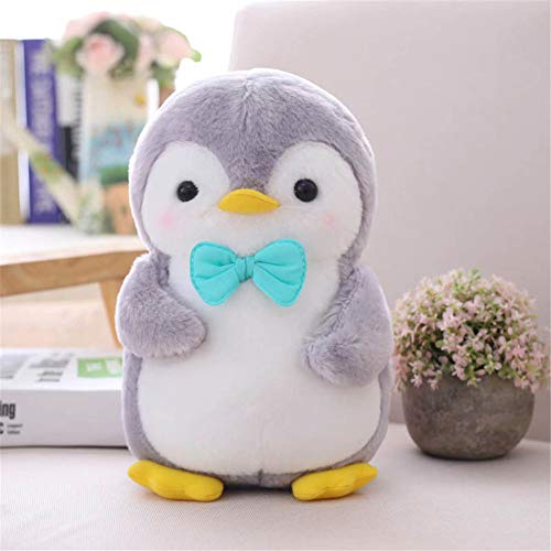 Nicole Knupfer Pinguin Stofftier Plüschtier, Pinguin Kuscheltier Tier Kissen Geschenk Für Kinder/Erwachsene (Pinguin mit Fliegen,25 cm) von Nicole Knupfer