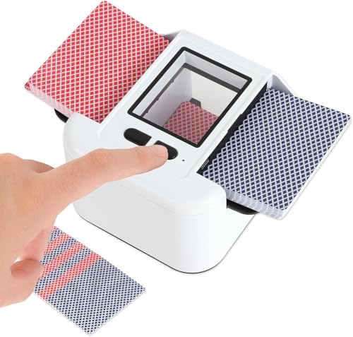Nicoone Automatischer Kartenmischer 1-2 Decks, Elektrischer Kartenmischmaschine,Automatic Shufflers for UNO, Texas Hold'em, Home Card (USB-Ladung) Nicoone Automatischer Kartenmischer 1-2 Decks, Elektrischer Kartenmischmaschine,Automatic Shufflers for UNO, Texas Hold'em, Home Card (USB-Ladung) von Nicoone