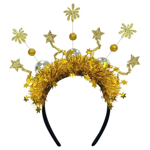 Niesel 2025 Stirnband, goldenes Silber-Stirnband, Glitzer-Pailletten-Kopfbedeckung, Festival-Kostüm-Requisiten, Haarschmuck für Erwachsene und Kinder Niesel 2025 Stirnband, goldenes Silber-Stirnband, Glitzer-Pailletten-Kopfbedeckung, Festival-Kostüm-Requisiten, Haarschmuck für Erwachsene und Kinder von Niesel