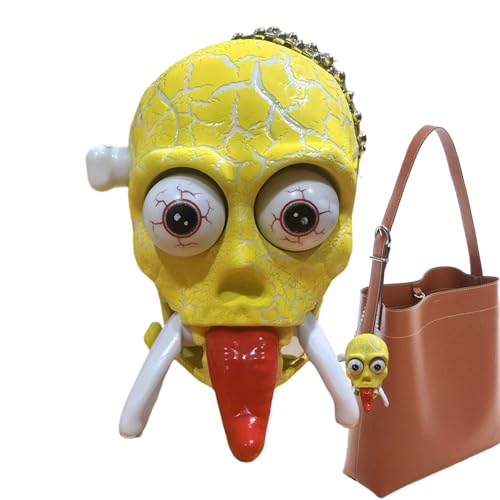 Niesel Aufzieh-Skelett Spielzeug | Uhrwerk-Schädel Laufmodell Streichartikel | Kreatives Zum Stressabbau Für Halloween-Partys Geburtstagsation Modell Für Veranstaltungen von Niesel