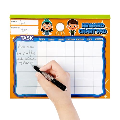 Niesel Belohnungssystem Für Kinder | Wiederverwendbarer Motivationsplaner Für Kinder - Lernspielzeug Für Vorschulkinder, Material Zur Gewohnheitsbildung & Eltern-Kind-Aktivitäten von Niesel