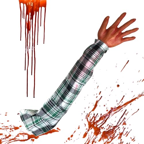 Niesel Gefälschte Körperteile, 55,9 cm, abgetrennter Arm mit Karierter Stoffhülle, realistische, weiche, gruselige Halloween-Requisiten für Trick-Streich, Cosplay Niesel Gefälschte Körperteile, 55,9 cm, abgetrennter Arm mit Karierter Stoffhülle, realistische, weiche, gruselige Halloween-Requisiten für Trick-Streich, Cosplay von Niesel