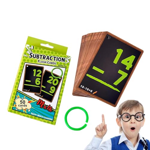 Niesel Mathematik-Lernkarten Kindergarten – Addition und Subtraktion Lernkarten – 50 Karten, insgesamt pädagogisches Lernwerkzeug, Lernkarten für Kindergarten für Kinder Niesel Mathematik-Lernkarten Kindergarten – Addition und Subtraktion Lernkarten – 50 Karten, insgesamt pädagogisches Lernwerkzeug, Lernkarten für Kindergarten für Kinder von Niesel