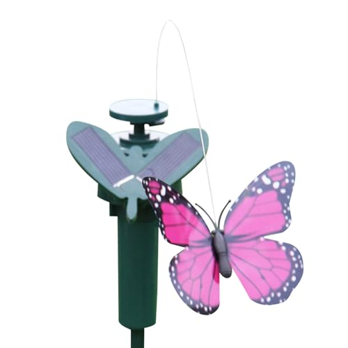 Niesel Solar-Schmetterling | Raseneinsatz Ornament | Realistischer energiesparender Solar-Schmetterling für, Auffahrt, Landschaftsbau, Balkon, Gehweg, Pool, Garten, Hinterhof von Niesel