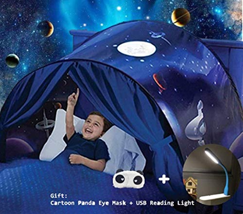 Nifogo Bettzelt,Bed Tents,Traumzelt,Dream Tent,Children's Tents,Kid's Fantasy,Drinnen Kinder,Einhorn Tents,Jungen und Mädchen Weihnachten Geburtstagsgeschenk (Blau) von Nifogo