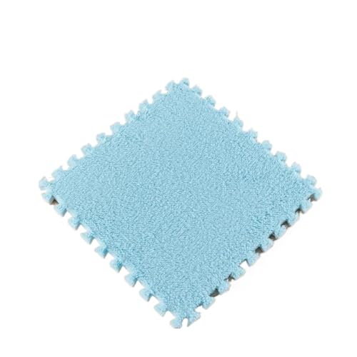 Puzzle Shaggy Teppich 10/20 Stück weiche Plüsch-Kindermatte, Spielmatte, EVA-Schaum, Puzzle-Teppich im Kinderzimmer, warm halten, Spielmatte, 30 x 30 x 1 cm Für Wohnzimmer/Schlafzimmer(Light Blue,20Pc Puzzle Shaggy Teppich 10/20 Stück weiche Plüsch-Kindermatte, Spielmatte, EVA-Schaum, Puzzle-Teppich im Kinderzimmer, warm halten, Spielmatte, 30 x 30 x 1 cm Für Wohnzimmer/Schlafzimmer(Light Blue,20Pc von NihaoWXM