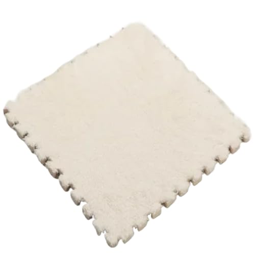 Puzzle Shaggy Teppich 10/20 Stück weiche Plüsch-Kindermatte, Spielmatte, Eva-Schaum, Puzzle-Teppich im Kinderzimmer, warm halten, Spielmatte, 30 x 30 x 1 cm Für Wohnzimmer/Schlafzimmer(White,20Pcs) Puzzle Shaggy Teppich 10/20 Stück weiche Plüsch-Kindermatte, Spielmatte, Eva-Schaum, Puzzle-Teppich im Kinderzimmer, warm halten, Spielmatte, 30 x 30 x 1 cm Für Wohnzimmer/Schlafzimmer(White,20Pcs) von NihaoWXM